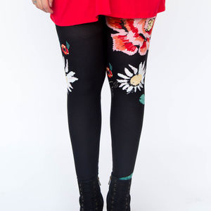 Leggings Vintage Bloom on Black